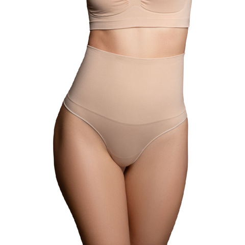 BYE-BRA - SEAMLESS THONG-STYLE GIRDLE BLACK SIZE L