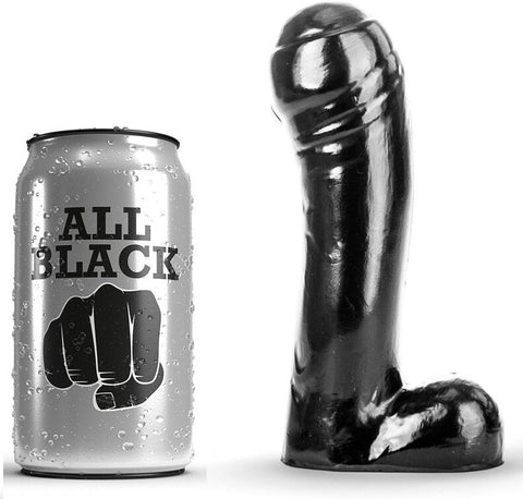 ALL BLACK - DILDO Consolador NEGRO 15 CM