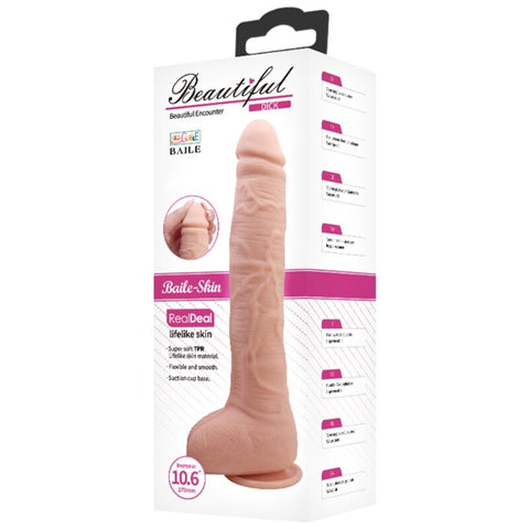 BAILE - DILDO REALISTICO FLEXIBLE 28x4,2 CM
