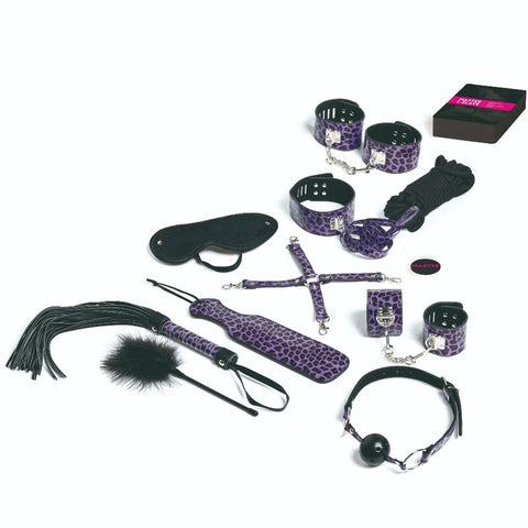 TEASE & PLEASE - LILAC BONDAGE ACCESSORIES SET OF 13