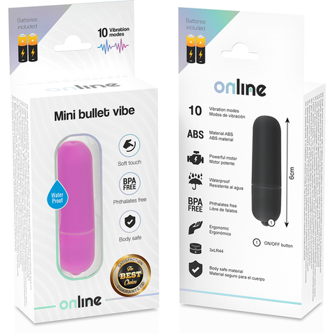 ONLINE - LILAC MINI VIBRATING BULLET