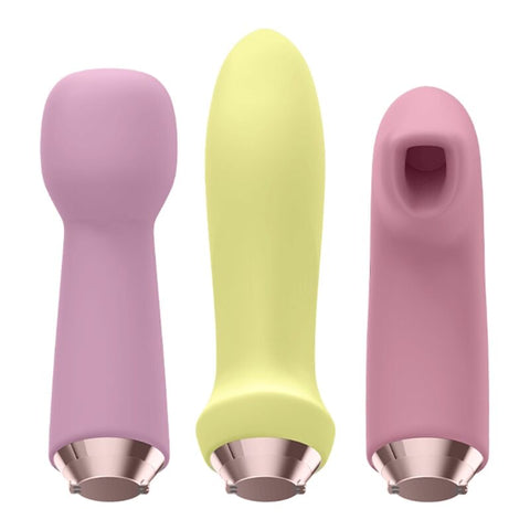 SATISFYER - MARVELOUS FOUR SET VIBRATOR & SUCKER