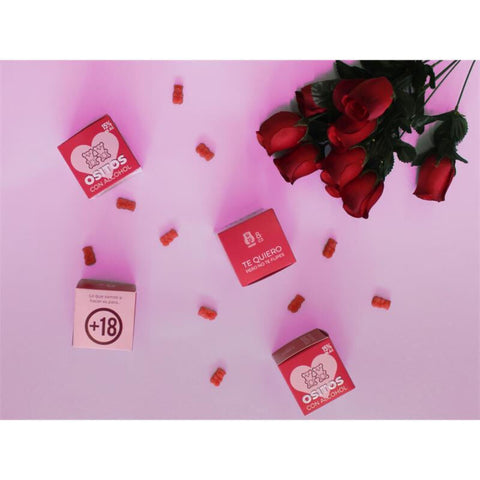 OSITO & CO - GUMMY BEARS WITH ALCOHOL, GIN, AND STRAWBERRIES