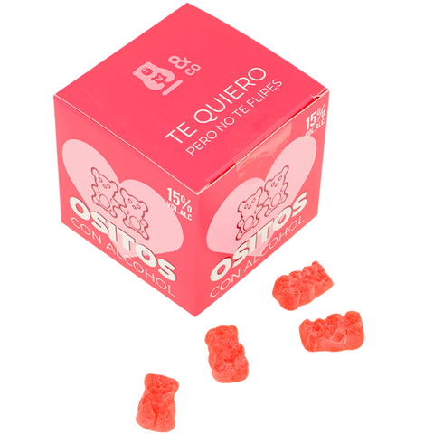 OSITO & CO - GUMMY BEARS WITH ALCOHOL, GIN, AND STRAWBERRIES