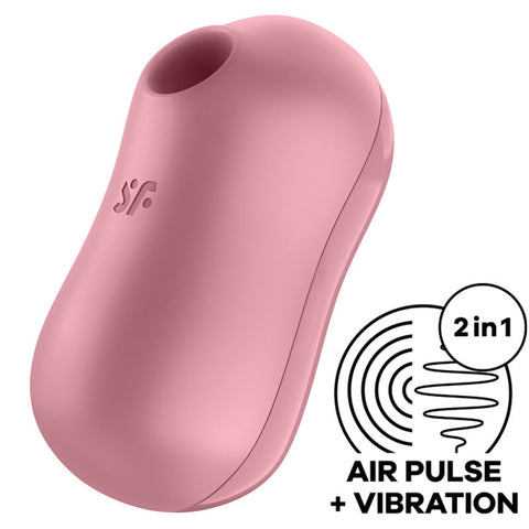SATISFYER - COTTON CANDY LILAC STIMULATOR AND VIBRATOR