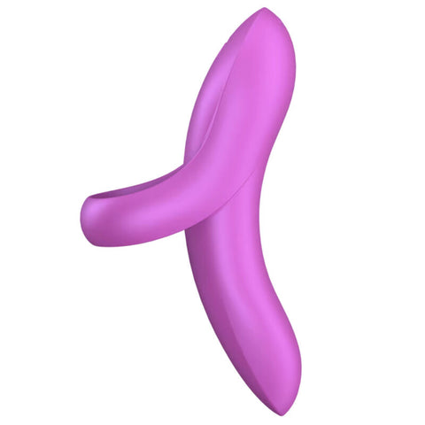 SATISFYER - BOLD LOVER WHITE VIBRATING THIMBLE