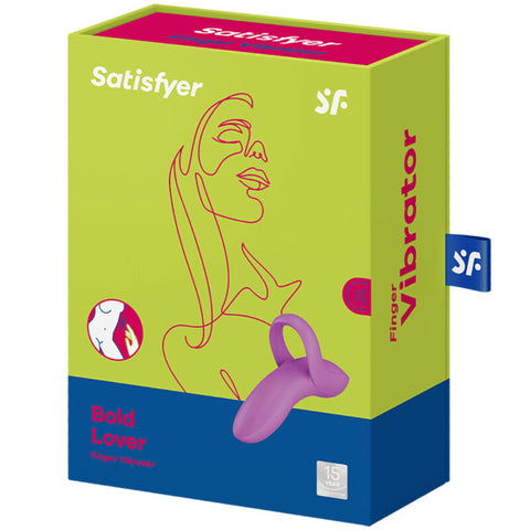 SATISFYER - BOLD LOVER WHITE VIBRATING THIMBLE