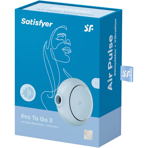 SATISFYER - PRO TO GO 3 DOUBLE STIMULATOR AND VIBRATOR IN VARIOUS COLORS