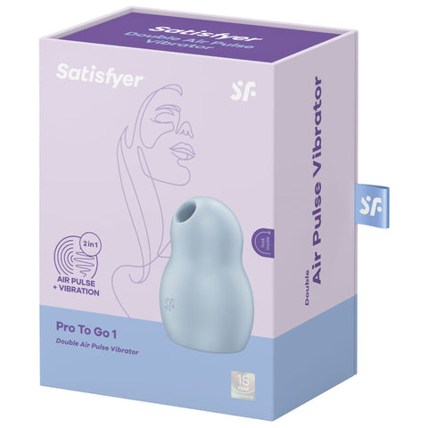 SATISFYER - PRO TO GO 1 ESTIMULADOR Y VIBRADOR DOBLE VARIOS COLORES