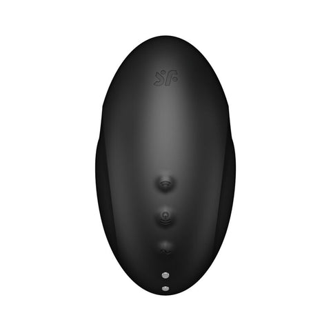 SATISFYER - VULVA LOVER 3 STIMULATOR AND VIBRATOR BLACK