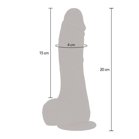 GET REAL - NATURAL UP&DOWN ROTATING VIBRATOR DILDO