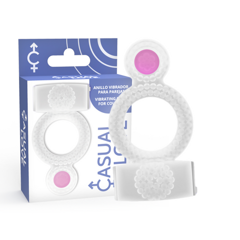 CASUAL LOVE - RING DOUBLE PLEASURE ANILLO SEXUAL TRANSPARENTE