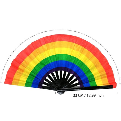 PRIDE - LARGE FAN WITH LGBT FLAG
