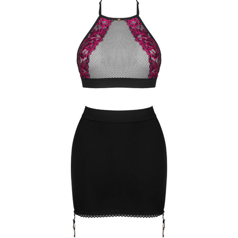 OBSESSIVE - ROSENTY TOP & FALDA XS/S