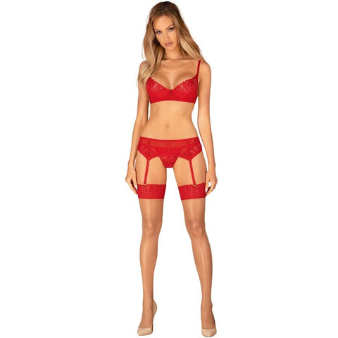 OBSESSIVE - INGRIDIA RED TIGHTS M/L