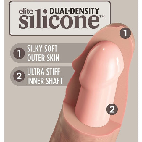 KING COCK - ELITE KIT DELUXE ADJUSTABLE HARNESS RING WITH TESTICLES & DILDO 20.3 CM