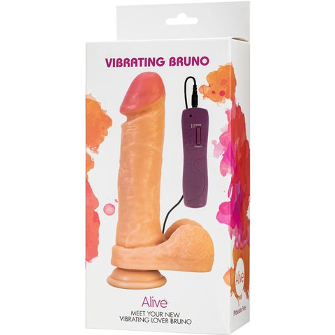 ALIVE - BRUNO PENE REALISTA VIBRADOR 22 CM