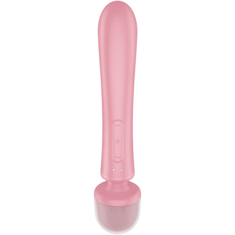 SATISFYER - TRIPLE LOVER MASAJEADOR VIBRADOR RABBIT ROSA
