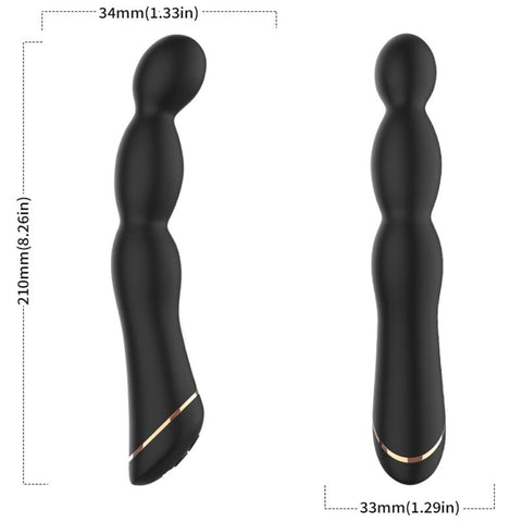 ARMONY - BAMBU VIBRADOR AJUSTABLE NEGRO MULTIFUNCIÓN