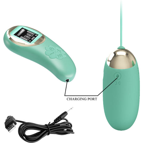 PRETTY LOVE - MINA GREEN REMOTE CONTROL VIBRATING EGG