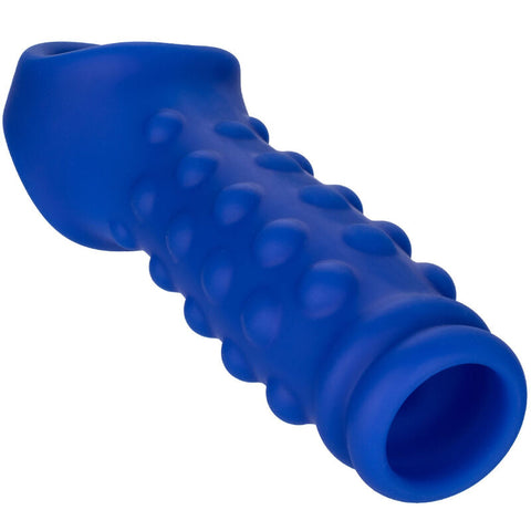 CALEXOTICS - ADMIRAL BEADED BLUE LIQUID SILICONE PENIS SLEEVE