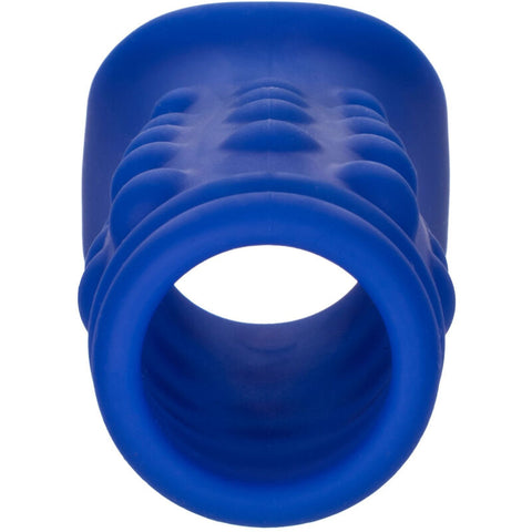CALEXOTICS - ADMIRAL BEADED BLUE LIQUID SILICONE PENIS SLEEVE