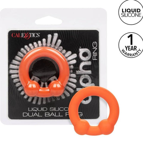 CALEXOTICS - ALPHA DOUBLE BALL ORANGE RING