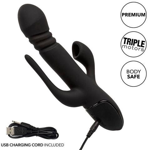 CALEXOTICS - EUPHORIA TRIPLE VIBRATOR BLACK