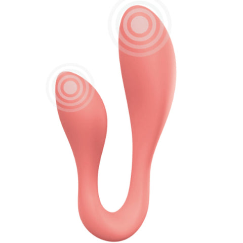 ADRIEN LASTIC - VIBRADOR CLITORIAL COUPLE SECRETS II DOBLE ESTIMULACION ROSA + APP