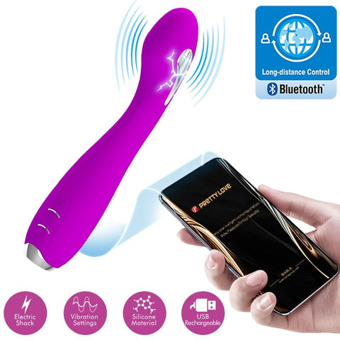 PRETTY LOVE vibrador para el ano con electroestimulación a distancia