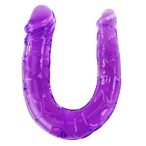 DANCE - DOUBLE DILDO IN FLEXIBLE LILAC JELLY