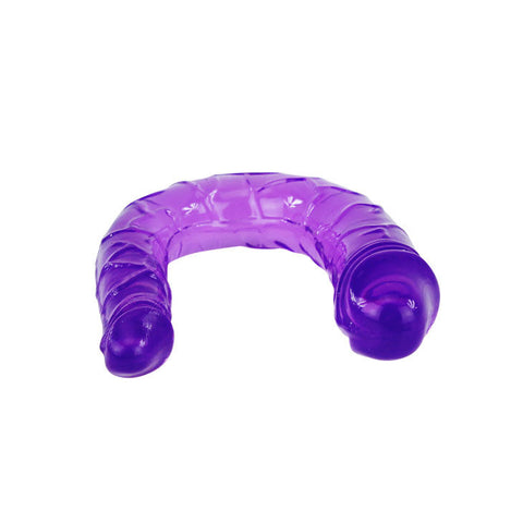 DANCE - DOUBLE DILDO IN FLEXIBLE LILAC JELLY