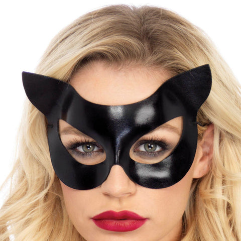 LEG AVENUE - CATWOMAN MASCARA SENSUAL ERÓTICA BONDAGE COLOR NEGRO