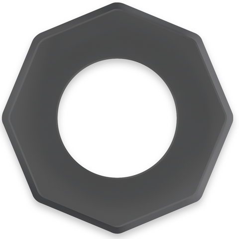 POWERING - SUPER FLEXIBLE Y RESISTENTE ANILLO PENE 5CM PR10 NEGRO