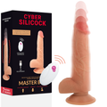 CYBER SILICOCK - REALISTICO VIBRADOR PARA MUJER CON CONTROL REMOTO MASTER BEN 23.88 CM -O- 4.3 CM