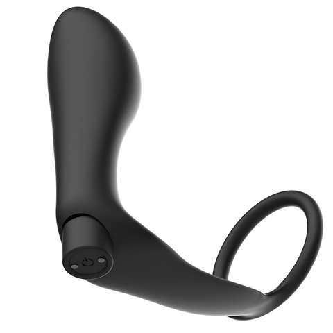 ADDICTED TOYS - RECHARGEABLE BLACK REMOTE CONTROL ANAL PLUG PENIS RING