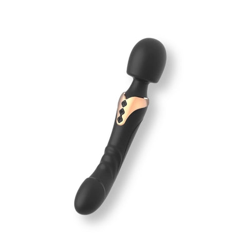 Melínoe Micrófono vibrador dildo consolador color negro - Divino Secreto