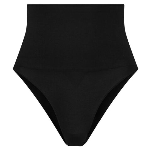 BYE-BRA - FAJA SIN COSTURAS ESTILO TANGA NEGRO TALLA L