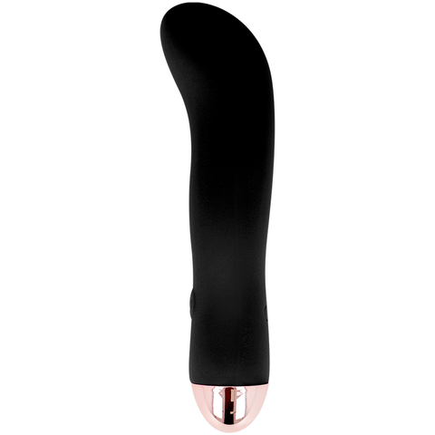 DOLCE VITA - TWO BLACK 7-SPEED RECHARGEABLE VIBRATOR