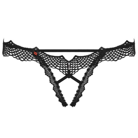 OBSESSIVE - BRAVELLE TANGA CROTCHLESS L/XL