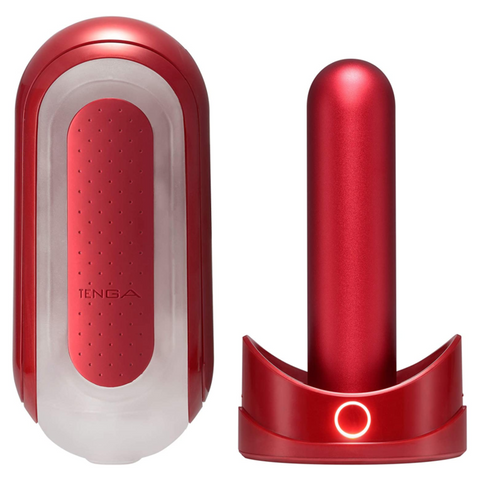 TENGA - FLIP 0 ZERO ROJO CON CALENTADOR