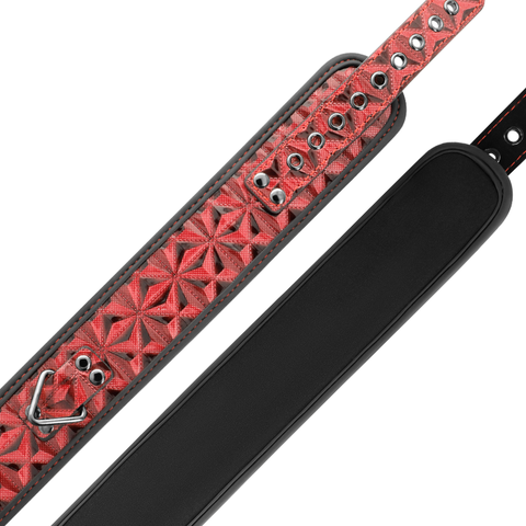 BEGME - RED EDITION VEGAN LEATHER NECKLACE WITH NEOPRENE LINING