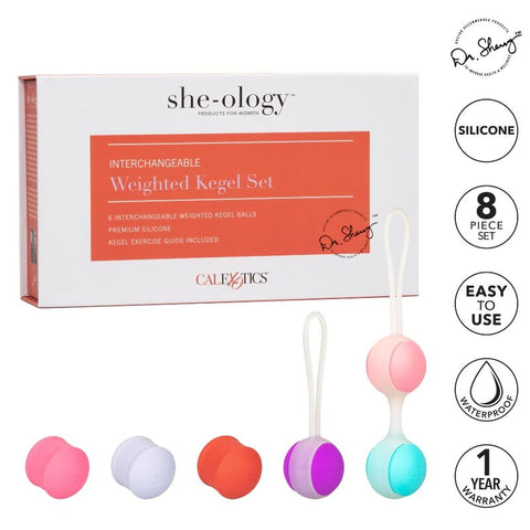 CALEXOTICS - SHE-OLOGY SET OF INTERCHANGEABLE KEGEL BALLS