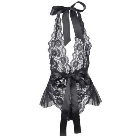 QUEEN LINGERIE - L/XL LOW-PRINT LACE TEDDY