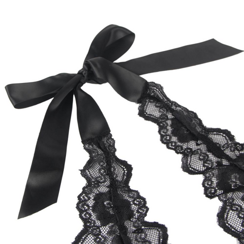 QUEEN LINGERIE - L/XL LOW-PRINT LACE TEDDY