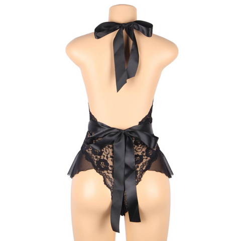 QUEEN LINGERIE - L/XL LOW-PRINT LACE TEDDY