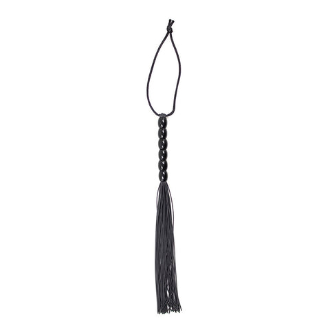 OHMAMA FETISH - WHIP WITH RIBBED SILICONE HANDLE 26 CM