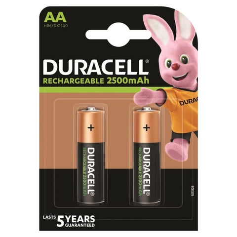 DURACELL - PILA RECARGABLE HR6 AA 2500mAh BLISTER*2