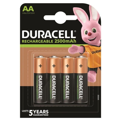 DURACELL - PILA RECARGABLE HR6 AA 2500mAh BLISTER*4