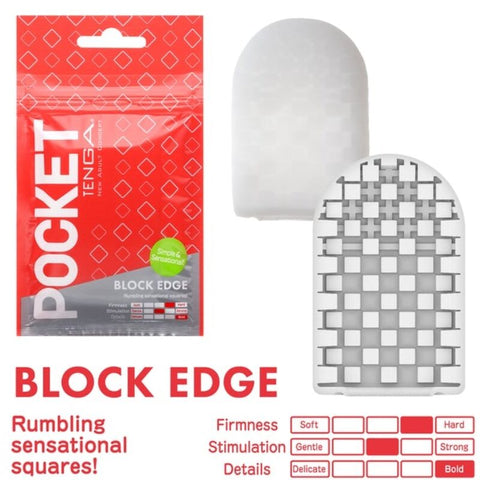 TENGA - BLOCKED EDGE MASTURBADOR POCKET